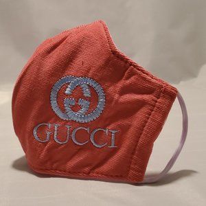 Unisex corduroy baby blue face mask